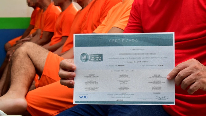 IMM entrega certificados para reeducandos do município de Cáceres - MT